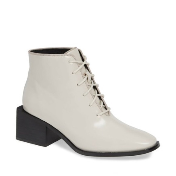 Jeffrey Campbell Shoes - Jeffrey Campbell - Ivory Lace Up Boots